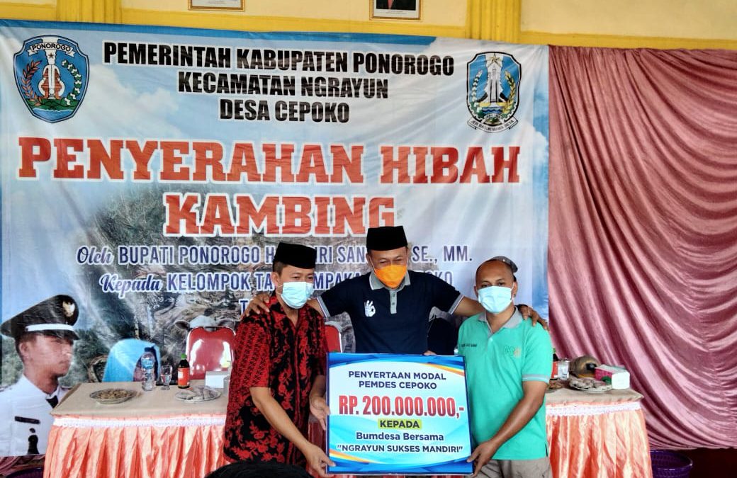 Serah Terima Penyertaan Modal Desa Cepoko Kepada BumDesma NSM