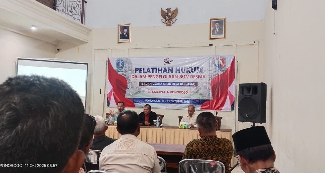 Pelatihan Hukum BUMDesma Lkd. Se – Kab. Ponorogo